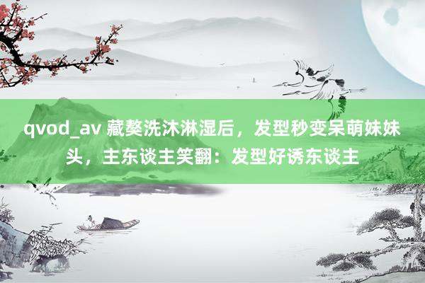 qvod_av 藏獒洗沐淋湿后，发型秒变呆萌妹妹头，主东谈主笑翻：发型好诱东谈主